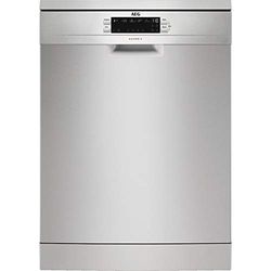 AEG FFB53600ZM Lava-louças AirDry 13 talheres, desconexão automática, 5 programas a 4 temperaturas, grelhas dobráveis, cestos reguláveis, motor Inverter, 44 dBA, Inox, 60 cm
