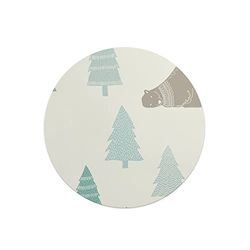 Questo Casa, Round Digital Printed Mouse Pad, Non-Slip Base, for Office and Home, Diameter:22cm