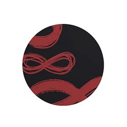 Questo Casa, Round Digital Printed Mouse Pad, Non-Slip Base, for Office and Home, Diameter:22cm
