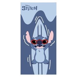 Disney Lilo ET Stitch, Toalla, 100x140 cm, Mixto, Niño, Niña, Lona, Cuadros, Toalla de Playa, Toalla de baño, Lino, Algodón, Modelo AYM-036STITCH-BTM S1-TU, Bleu