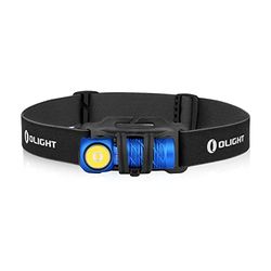 OLIGHT Perun 2 mini Linterna Frontal LED Recargable Linterna de ángulo recto Combinando LED Blanco y Rojo Linterna Práctica y Funcional 1100 Lumens 150 Metros 10 Días Máx. Para la Pesca al Aire Libre