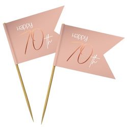Folat Pickers Elegant Lush Blush Years-36 pezzi, Rosa, Chiffre 70, 67870