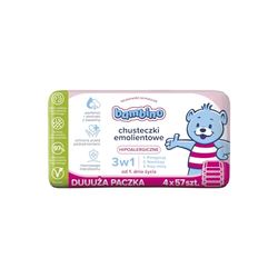 Bambino Chusteczki emolientowe 3w1 4x57 szt.