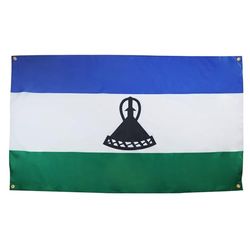 AZ FLAG Lesotho flaga 150 x 90 cm z 4 oczkami flaga ezotyjska na balkon lub ścianę
