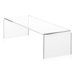 Warendrager als decoratieve brug/schoenenstandaard van originele Plexiglas® (20x7x5cm) presentatiedisplay/verkoopstandaard van acrylglas