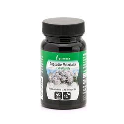 PLAMECA - Capsudiet Valeriana, para el Bienestar Mental, Regula el Sistema Nervioso, con Valeriana, Mantenimiento del Rendimiento Mental e Intelectual, Bienestar Digestivo - 40 Cápsulas Vegetales