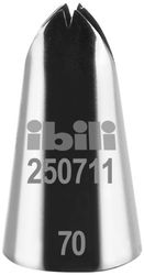 Ibili Feuille Boquilla Hojas 11 MM, Stainless Steel, Plateado