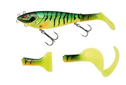 Berkley Zilla Tailswinger, fiskekrok, hårt bete, den första gemensamma Tailbait på marknaden med fantastisk simaction och enorm mångsidighet, rovdjursfiske, gädda, unisex, brandtiger, 89 g | 180 mm