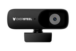 Oversteel - Bulat Webcam 1080P Full HD met microfoon, 30 fps, USB 2.0, ruisonderdrukking, videobellen, opnemen, vergaderen, PC/Mac/Tablet/Chromebook