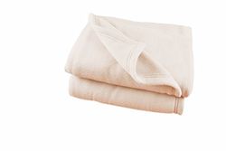 Couverture polaire Polyester - Ecru 240 x 300 cm - POET MOTTE - Gamme Polex