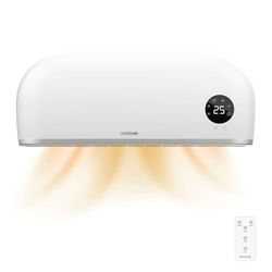 Cecotec Keramische Badkamerkachel ReadyWarm 2000 Max Box Ceramic met 2000 W, LED-display, afstandsbediening en IPX2-bescherming, 20 m2