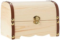 Glorex GmbH 6 2003 215 schatkist van grenenhout, FSC Mix 18 x 13 x 12,5 cm naturel