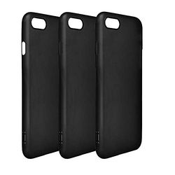 Aiino 3X Cover Pack Z3RO Ultra Slim Mobiltelefon fodral för iPhone 7, iPhone 8 och iPhone SE (2020) TPU Front/Bakre Protection Anti-Rep Protect. Färgsättning: Matt Svart