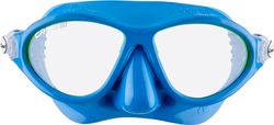Cressi Moon Kid máscara, azul/lime, 7/15 anos