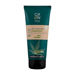 Grn shades of nature 30170 cosmética orgánica 3 en 1 gel de baño energizante - cáñamo orgánico y lúpulo orgánico - para pieles exigentes