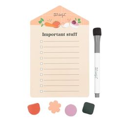 Mr. Wonderful - Lavagna magnetica per to-do list - Important stuff - Lavagna magnetica per avere una to-do list sul frigorifero