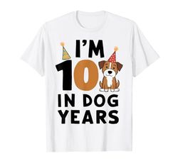 I'm 10 in Dog Years, divertido 70 cumpleaños, 70 años Camiseta