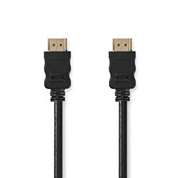 NEDIS Cavo HDMI Alta Velocità con Ethernet, Connettore HDMI - Connettore HDMI, Nero, 0,5 m