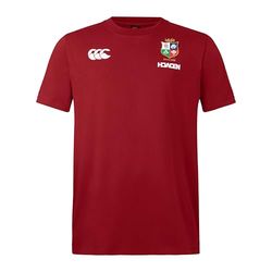 Canterbury Leones británicos e irlandeses de algodón Camisa, Dalia Roja, S para Hombre