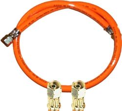 Manguera de gas propano 2 x 1/4" izquierda (300 cm) – Estándar (PVC) (para roscas exteriores con 12-13 mm aprox.)