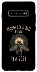 Carcasa para Galaxy S10+ Entomology Cicada Lover Cicada Fest 2024 Broods XIX And XIII