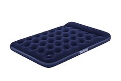 Matelas gonflable camping Bestway 2 places 1,91 m x 1,37 m x 22 cm avec pompe à pied intégrée, Bleu