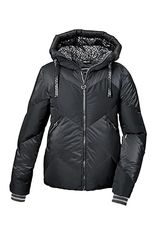 killtec Donna Giacca da sci/giacca da sci trapuntata con gonnellino da neve con cerniera KSW 100 WMN SKI QLTD JCKT, schwarz, 38, 42036-000