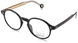 Hally & Son Eyeglass Frame HS912V02 Black 49/20/145 Herr Glasögon, Svart, 49/20/145
