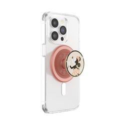 PopSockets: PopGrip Round para MagSafe - Anillo Adaptador para MagSafe Incluido - Soporte y Agarre para Teléfonos Móviles y Carcasas con un Top Intercambiable, Disney - Esmalte Minnie Daisy Sniff