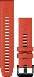 Garmin Quickfit armband, 22 mm, siliconen, rood, geschikt voor Fenix 5/6/7 (behalve S- & X-modellen), Epix, Instinct Serie (behalve S-modellen), Forerunner 745/945/955, MARQ serie, Quatix 6/7, Descent G1