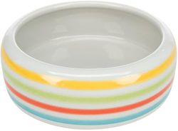 Trixie 60807 - Ciotola in ceramica per conigli, 500 ml/ø 16 cm, colore: verde/blu/crema