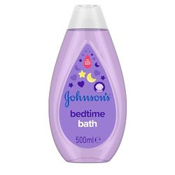 Johnson's Baby Bedtime Bath (1 x 500 ml), Gentle & Soothing Baby Bath to Help Sleep Better, Hypoallergenic Newborn Care, with Natural Calm Aromas and No More Tears Formula
