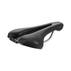 Selle Italia FLITE Boost Gravel TI 316 Superflow - Selle de Vélo Gravel avec Cadre en TI 316, Rembourrage Léger, Amortisseurs de Chocs - Taille S3, Noir