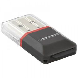 ESPERANZA Lector de Tarjetas MicroSD EA134K | Negro, USB 2.0 | (MicroSD Pen Drive (EA134K - 5901299902837)