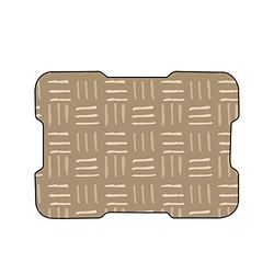 Bonamaison, Digitaal bedrukte muismat, antislip onderkant, voor kantoor en thuis, afmetingen: 22x18 cm