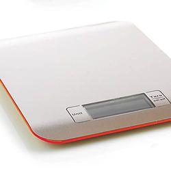 Mastrad Keukenweegschaal, nauwkeurig wegen tot 5 kg, extra platte en lichte weegschaal, robuust oppervlak, tarra-functie voor gelijktijdig wegen van meerdere ingrediënten