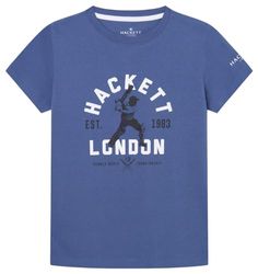 Hackett London Cricket Tee T-shirt voor jongens, blauw (Avio), 3 jaar, blauw (Avio), 3 Jaar