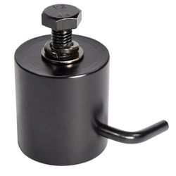 QTX | Heavy-Duty 35mm Speaker Stand Metal Top Cap with Secure Locking Bolt - Ideal for Mounting Lights and Effects onto your Speaker stand | 35mm Stand Top Cap Black