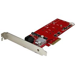 StarTech.com Tarjeta PCI Express Controladora de 2x SSD NGFF M.2 y 2x Puertos SATA III