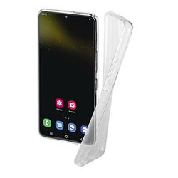 Hama Mobiltelefonskal för Samsung Galaxy S22 (5G) "Crystal Clear" (transparent Samsung S22 skal av TPU, flexibelt skyddsfodral, mobiltelefonskydd med halkfri yta) transparent