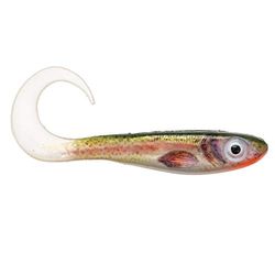 Abu Garcia Svartzonker McPerch Curly, leurre Souple, pêche au prédateur, Unisexe, McPerch Curly 8 cm - Real Trout