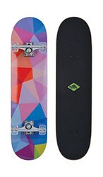 Schildkröt Skateboard Kicker 31", Excellente pour Débutants, Plateau Concave avec Double Kick et Ruban Adhésif, Roulements à Billes ABEC5, Design: