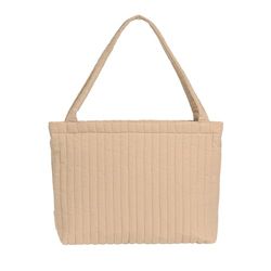 LÄSSIG Baby luiertas shopper met kinderwagenbevestiging/Mix shopper Cotton beige