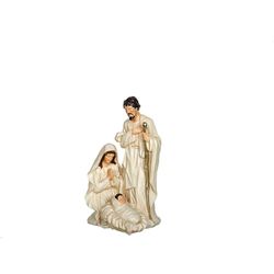 Romimex Décoration de Noël Blanche en résine Naissance/crèche 14 x 23 x 12 cm