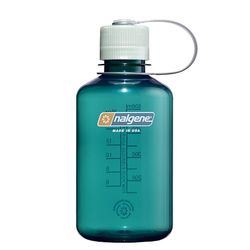 Nalgene Sustain Tritan BPA-vrije waterfles gemaakt van materiaal afgeleid van 50% plastic afval, 16 oz, smalle mond, forel