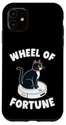 Wheel Of Fortune Cat Joke Robot Vacuum Cleaner Cat Case for iPhone 11