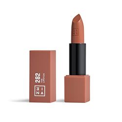 3INA MAKEUP - The Lipstick 282 - Jasnobrązowy pomadka z witaminą E i masło Shea -wysokie krycie z wygodną teksturą - magnetyczną nasadką - Wysoko krycie - Vegan - Cruelty Free