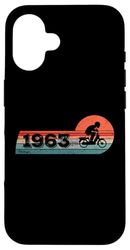 Moped-biker cyclist Vintage 1963 Birthday Motorcycle Moped Case for iPhone 16