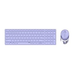 Rapoo 9750M clavier Souris incluse RF sans fil + Bluetooth QWERTZ Allemand Lilas