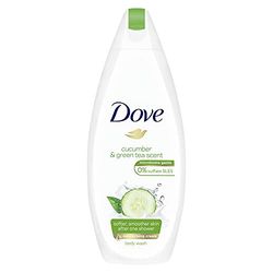 Dove Doccia Refreshing al Cetriolo e Tè Verde, Bagnodoccia Idratante, Formula Delicata sul Microbioma della Pelle, al 92%* Biodegradabile, Bagnodoccia Uomo e Donna, 250 ml